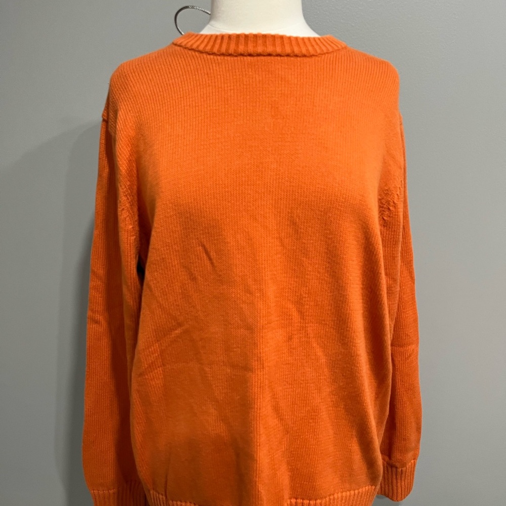 Vintage L.L.Bean 100% cotton knit long sleeved sweater‎